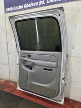 1999-2006 Chevrolet Silverado / GMC Sierra 1500 2500 3500 HD Rear Passenger side Crew Cab rear door RH - Fine Silver Birch Metallic