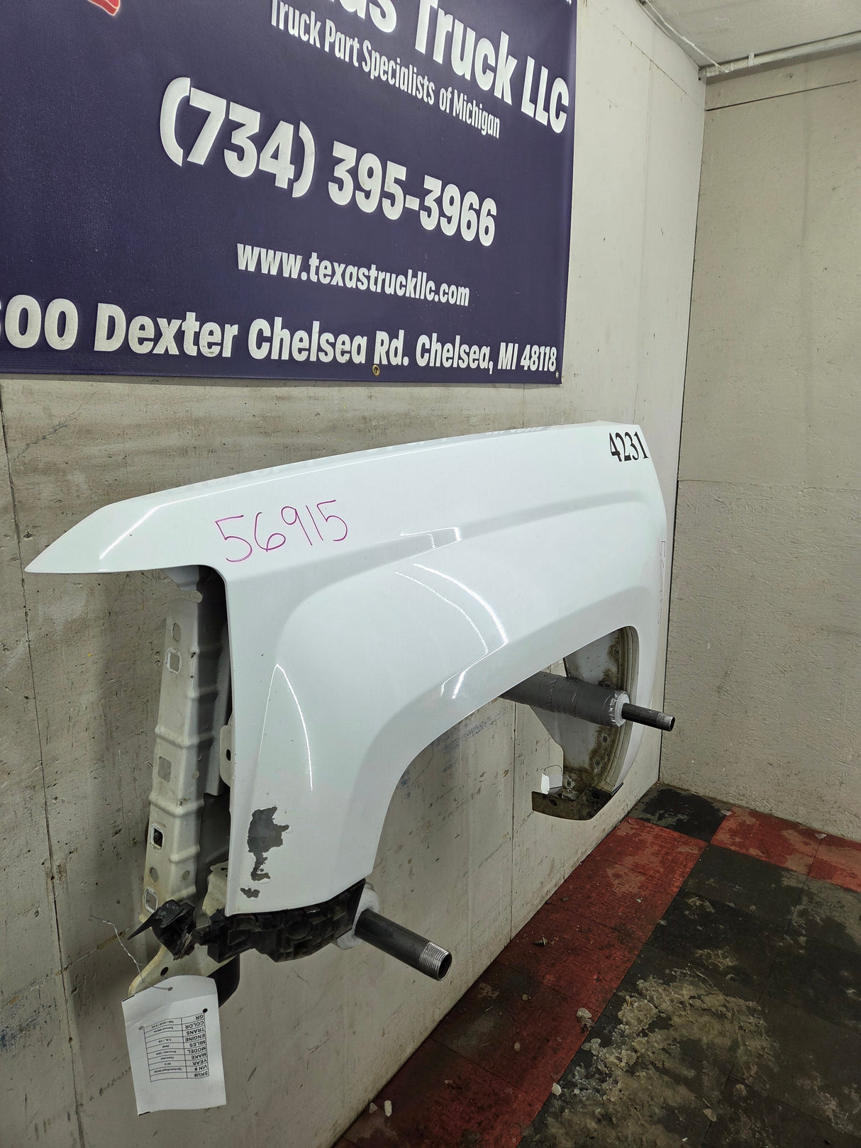 2014-2019 Chevrolet Silverado Passenger Side Front RH Fender 1500 2500 3500 HD