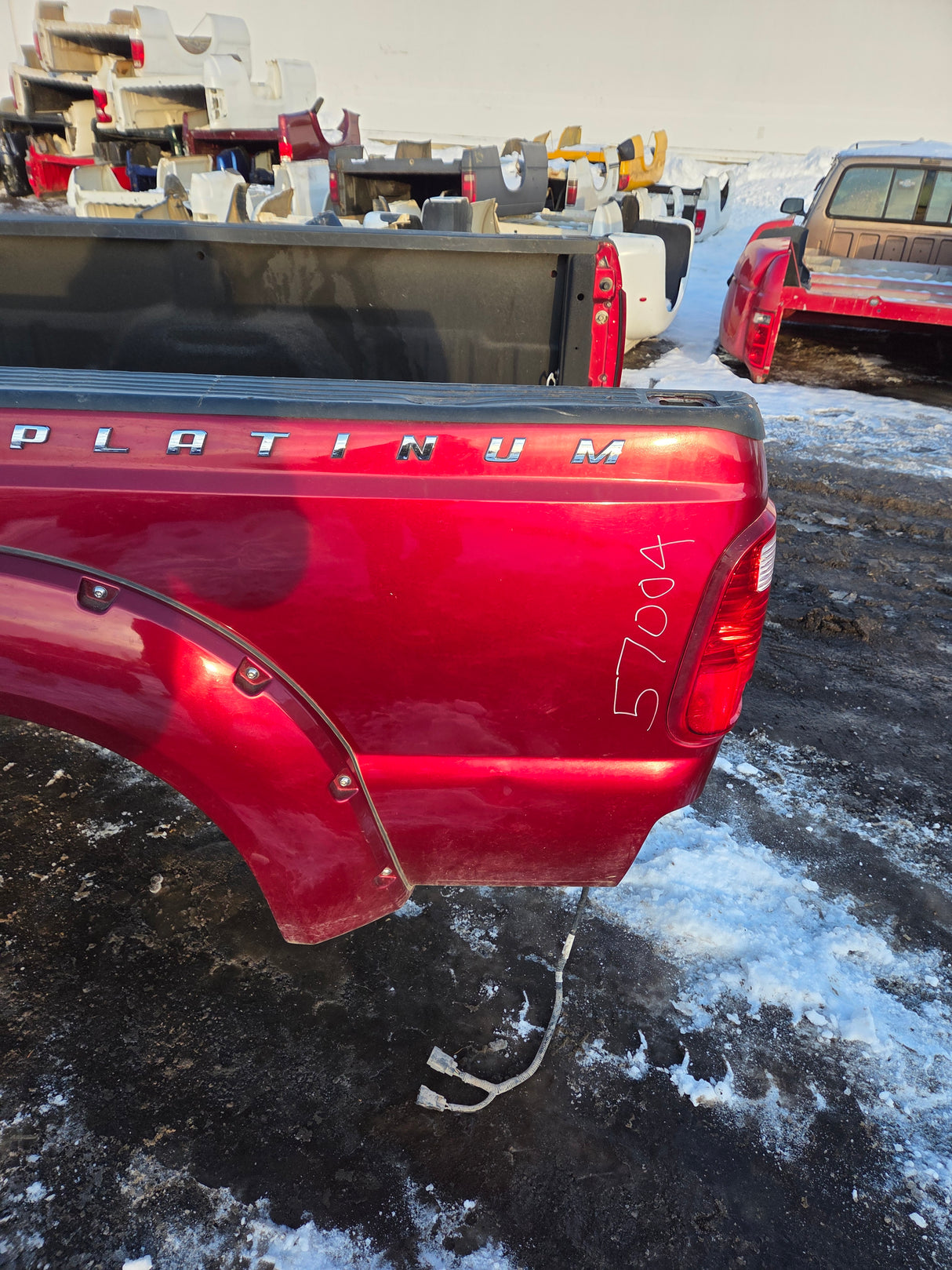 2011-2016 Ford F250 F350 Super Duty 8' Long Bed Truck Bed - Ruby Red