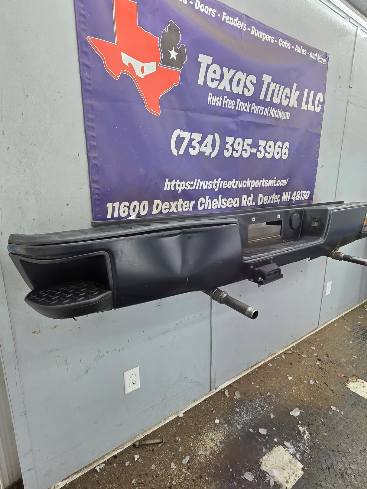 2015-2019 Chevrolet Silverado 1500 Rear Bumper - Black