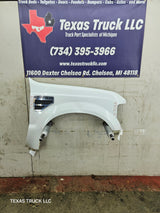 2008-2010 Ford Super Duty F250 F350 RH Passenger Side Fender - Oxford White