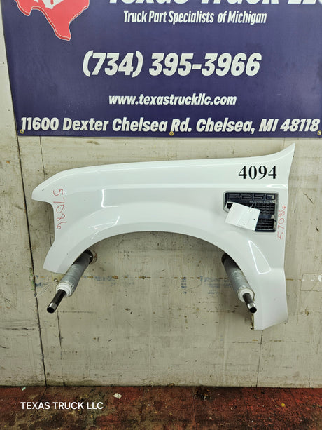 2008-2010 Ford Super Duty F250 F350 LH Driver Side Fender - Oxford White