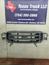 1999-2004 Ford Super Duty Excursion Header Panel / Grill Support & Chrome Grill F250 F350 F450 F550