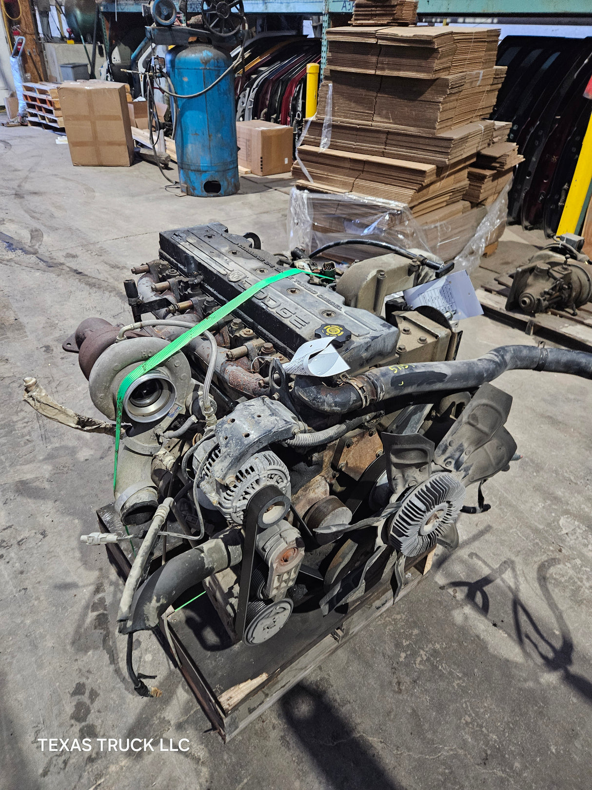 2000 Dodge Ram 3500 5.9L 24v Cummins Turbo Diesel Complete Engine Ran Great