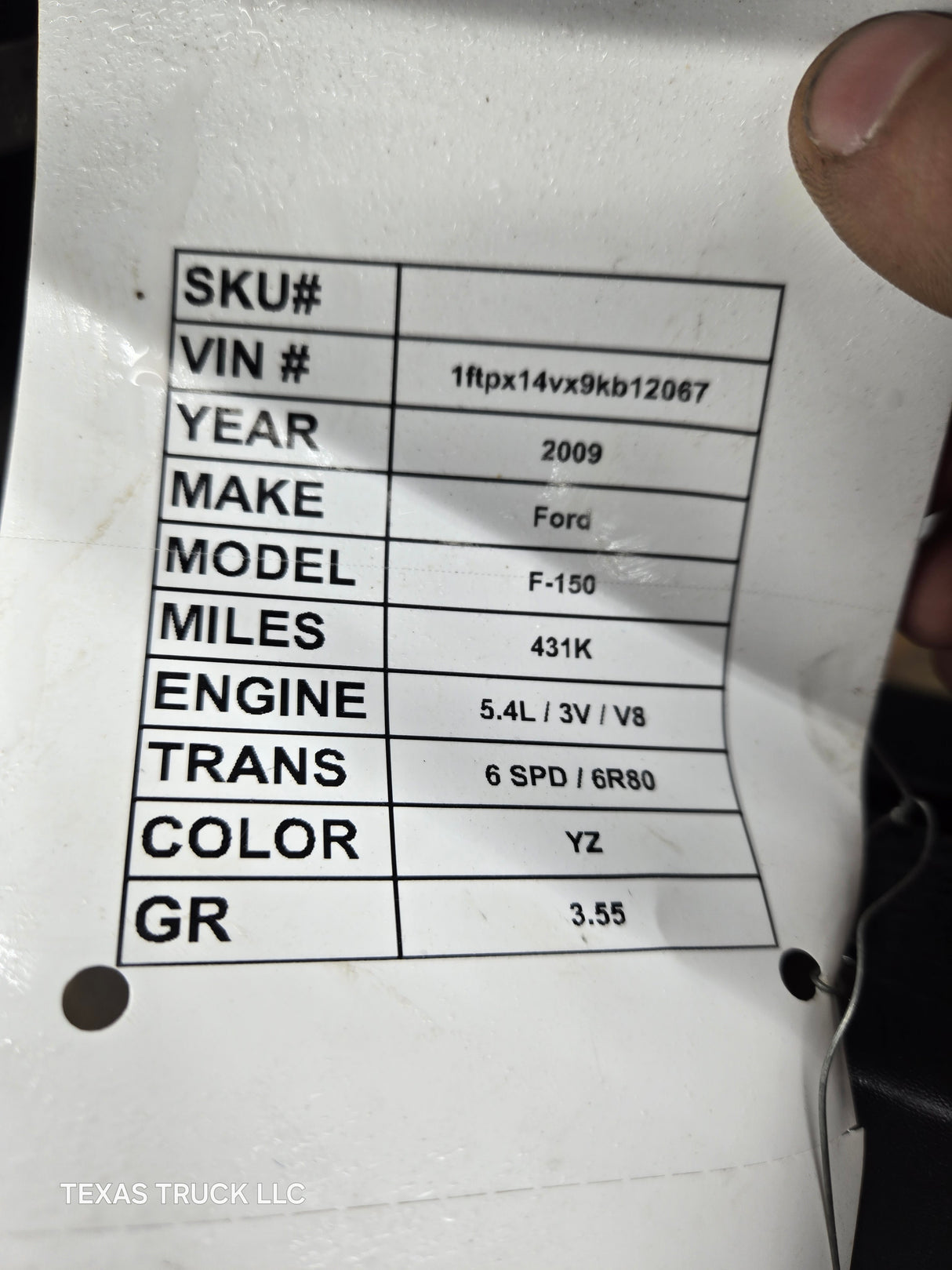 2009-2014 Ford F150 Front Bumper With Fog Light Holes