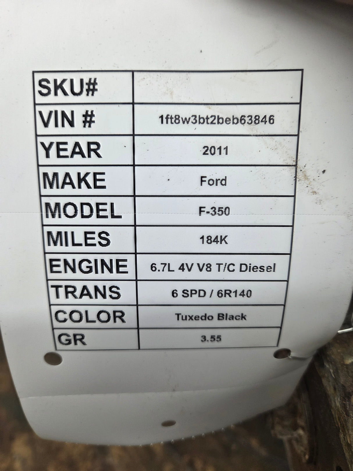 2011-2016 6.2L 6.7L Power Stroke Transfer Case slip yoke Electric Shift Ford F250 F350 F450 F550 Super Duty