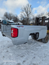 2014-2019 Chevrolet Silverado 1500 2500 3500 HD 8' Long Truck Bed - Silver