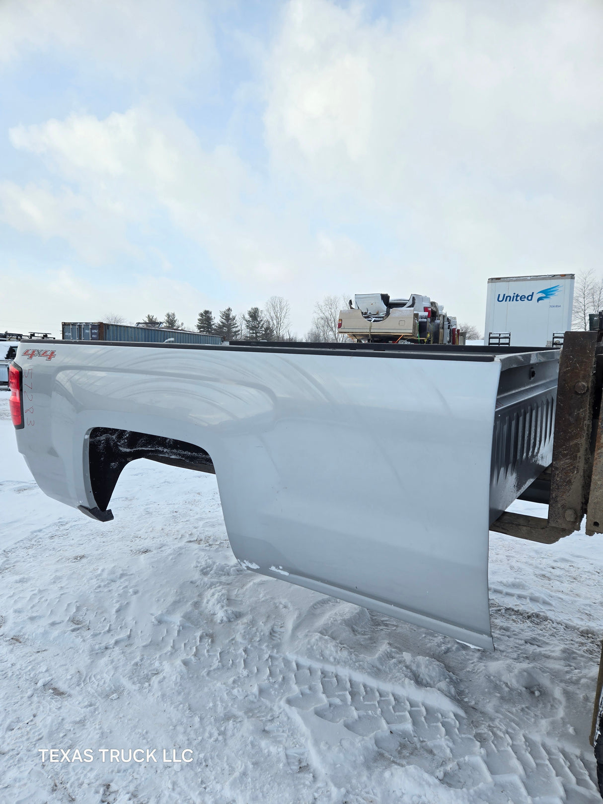 2014-2019 Chevrolet Silverado 1500 2500 3500 HD 8' Long Truck Bed - Silver