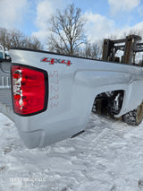 2014-2019 Chevrolet Silverado 1500 2500 3500 HD 8' Long Truck Bed - Silver