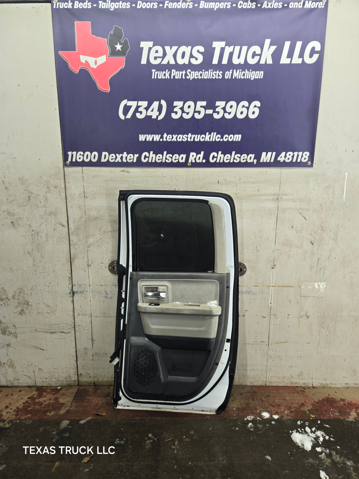 2009-2018 Dodge Ram 4th Gen Passenger Side Rear Quad Cab Door 1500 2500 3500 4500 5500 - White