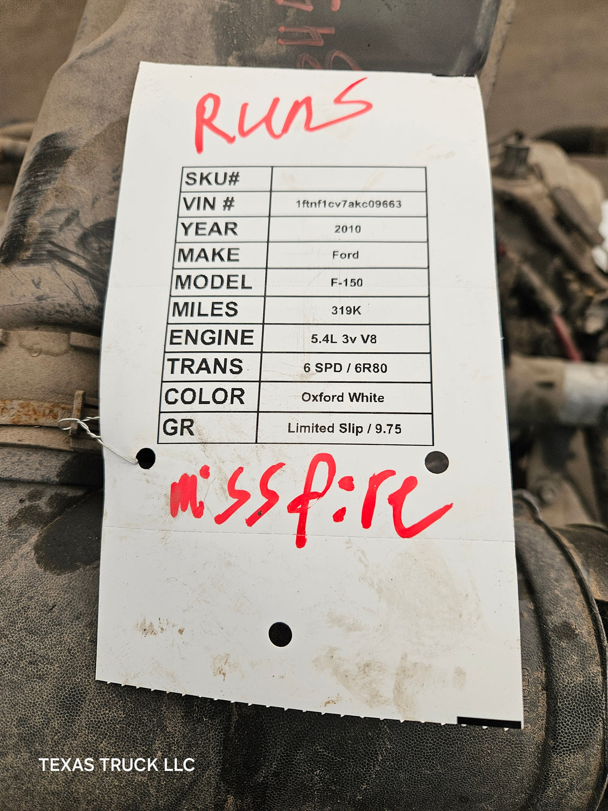 2008-2010 Ford Super Duty 5.4L V8 Triton Engine F250 F350 F450 F550