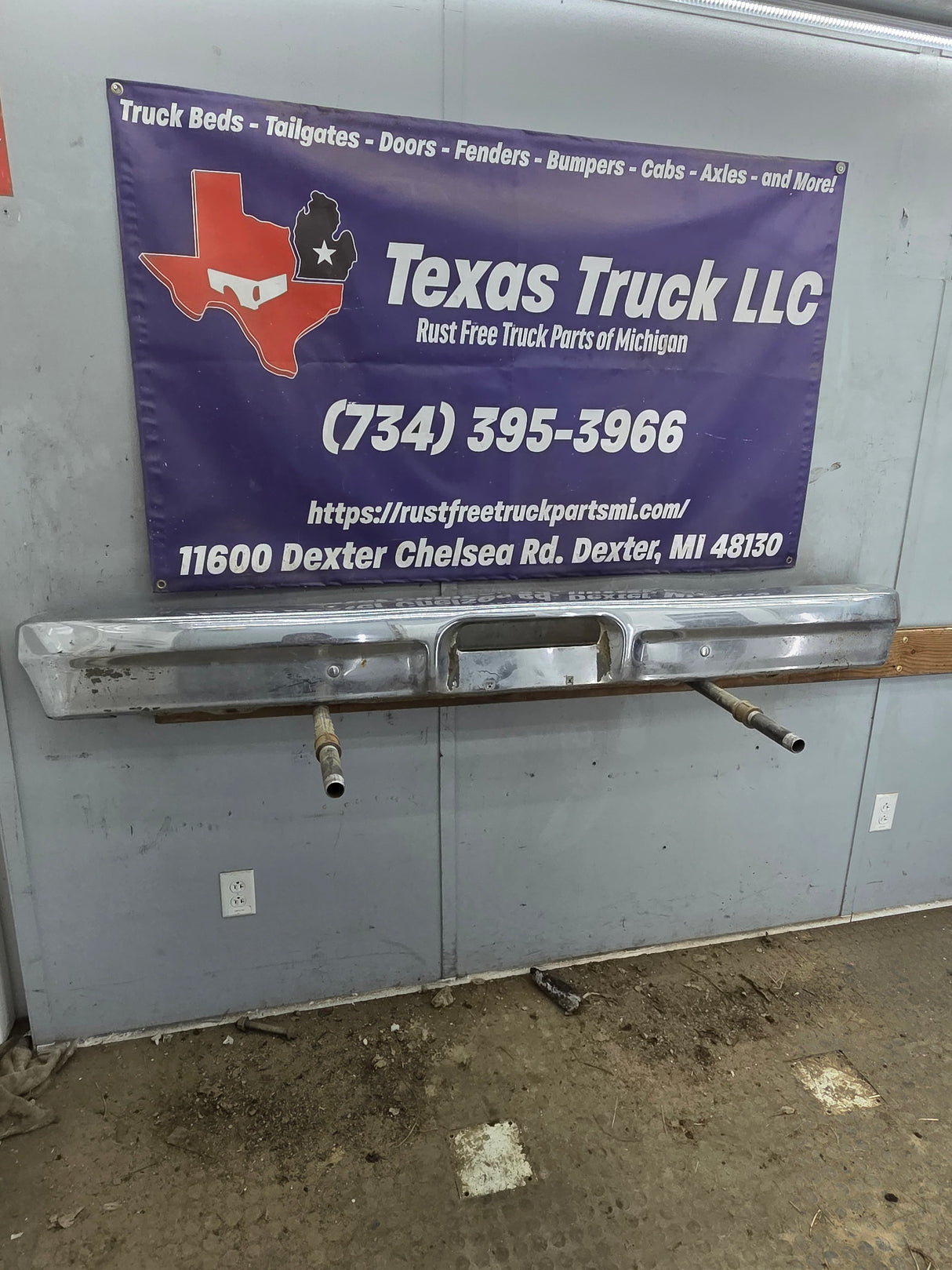 1978-1979 Ford Bronco Chrome Front Bumper