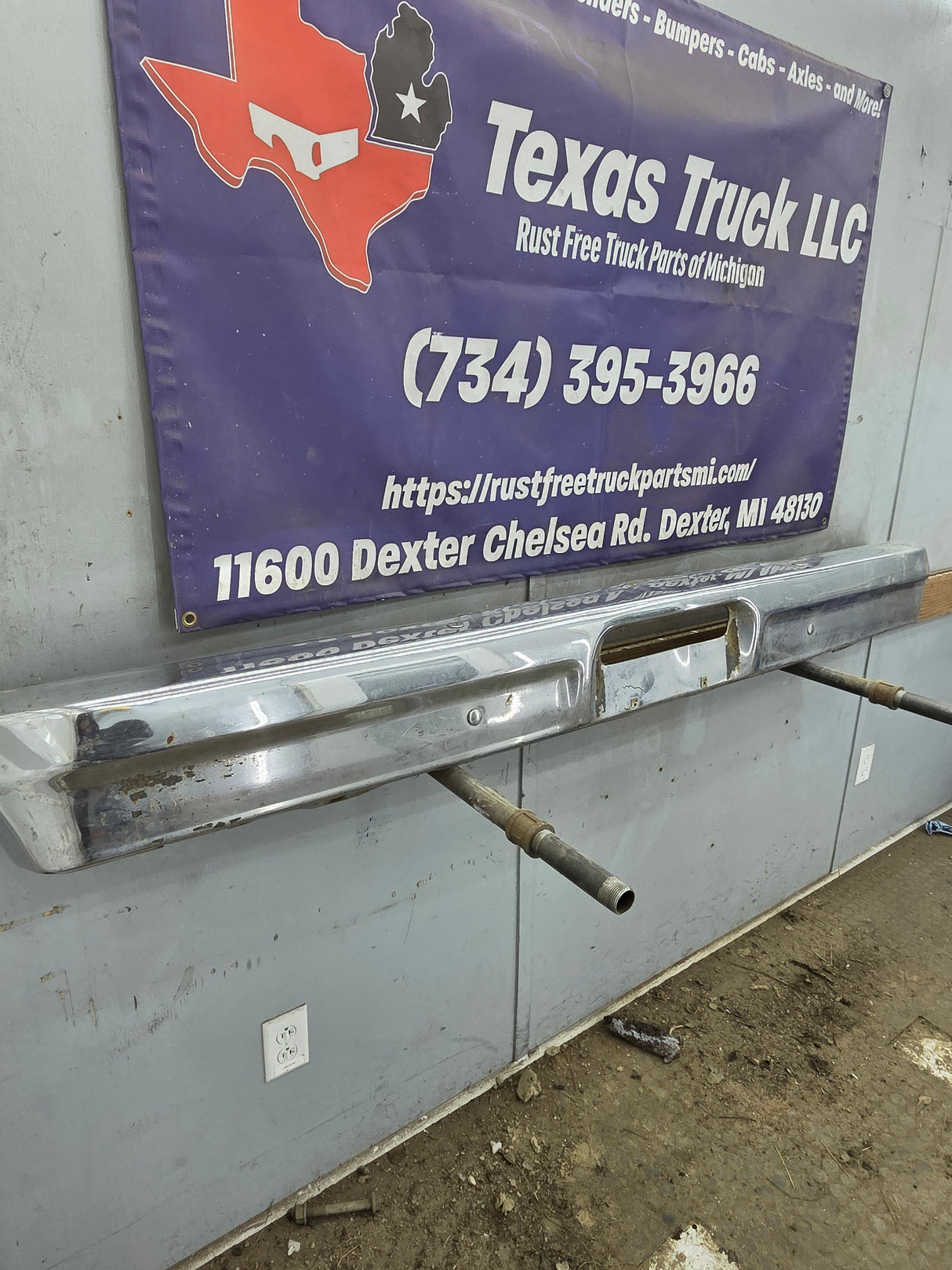 1978-1979 Ford Bronco Chrome Front Bumper