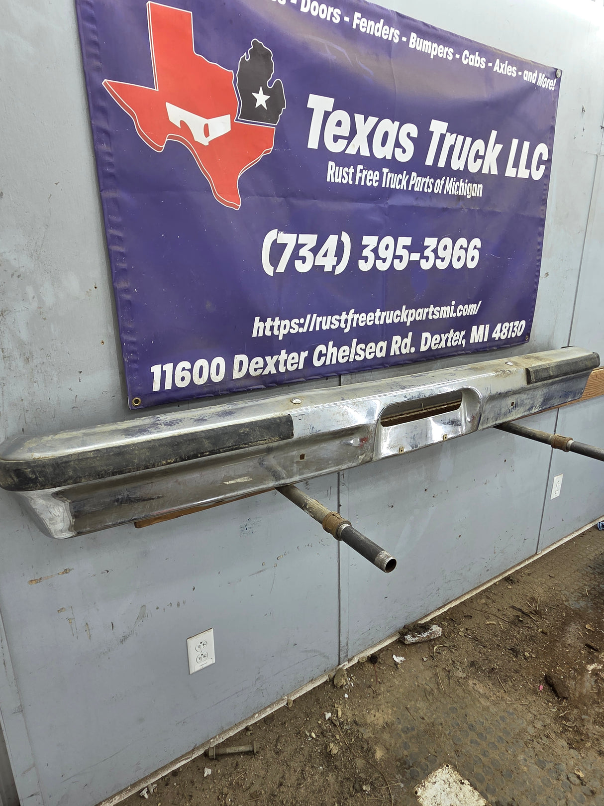 1978-1979 Ford Bronco Chrome Front Bumper