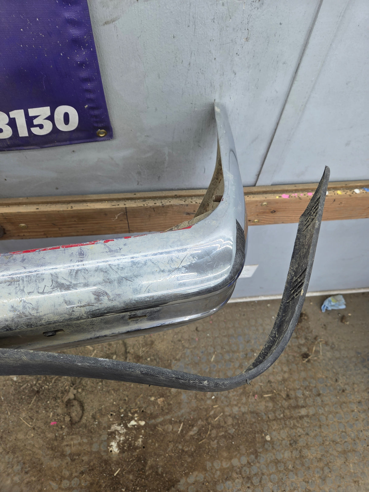 1987-1991 Ford F-150 F-250 F-350 F-450 F-550 Front Bumper Chrome