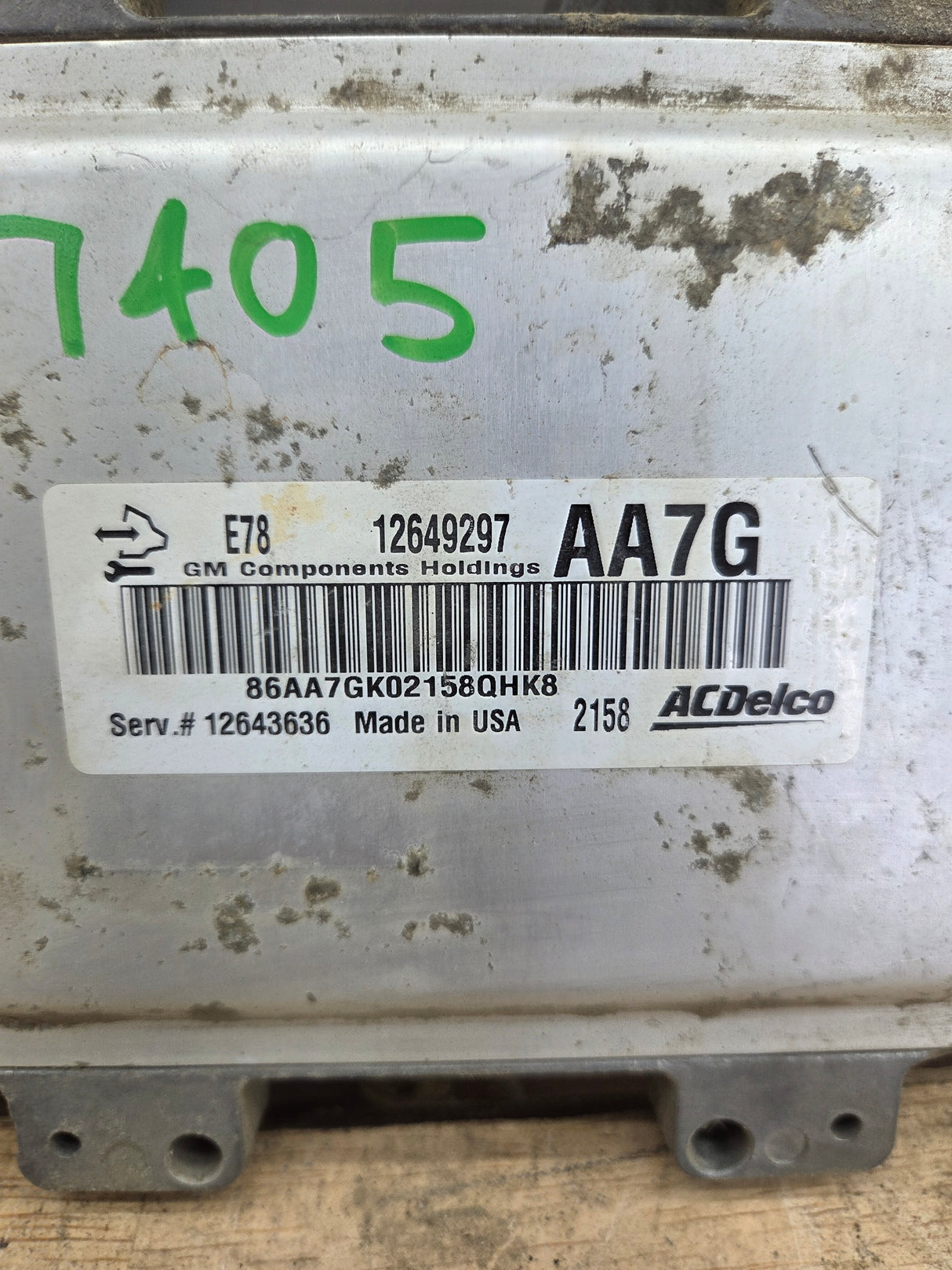 2010-2013 Chevrolet Silverado 2500 6.0L PCM AA7G / 12649297