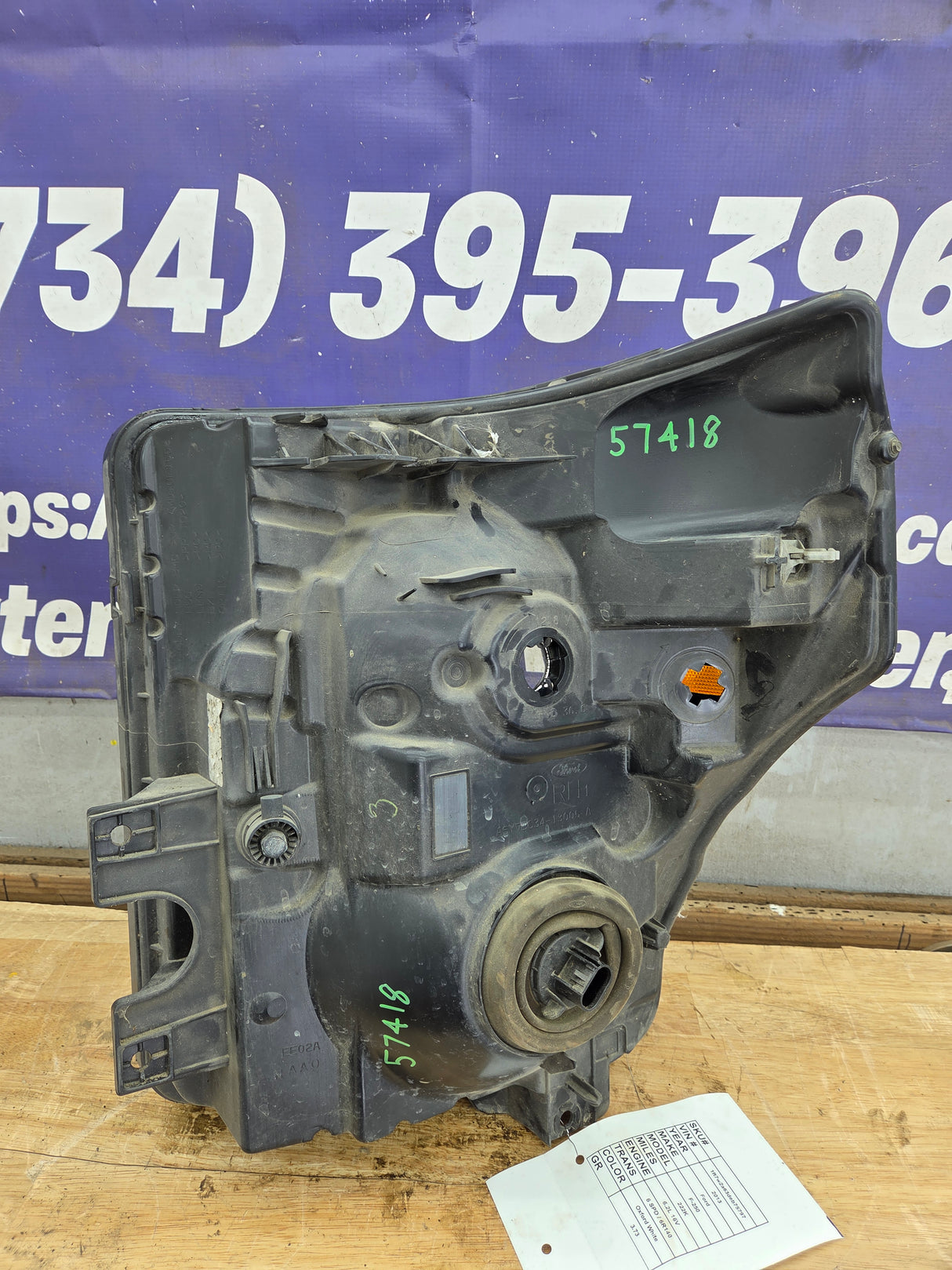 2011-2016 Ford Super Duty F250 F350 F450 F550 RH Passenger Side Headlight 6.7L Power Stroke 6.2L BC34-13005-A