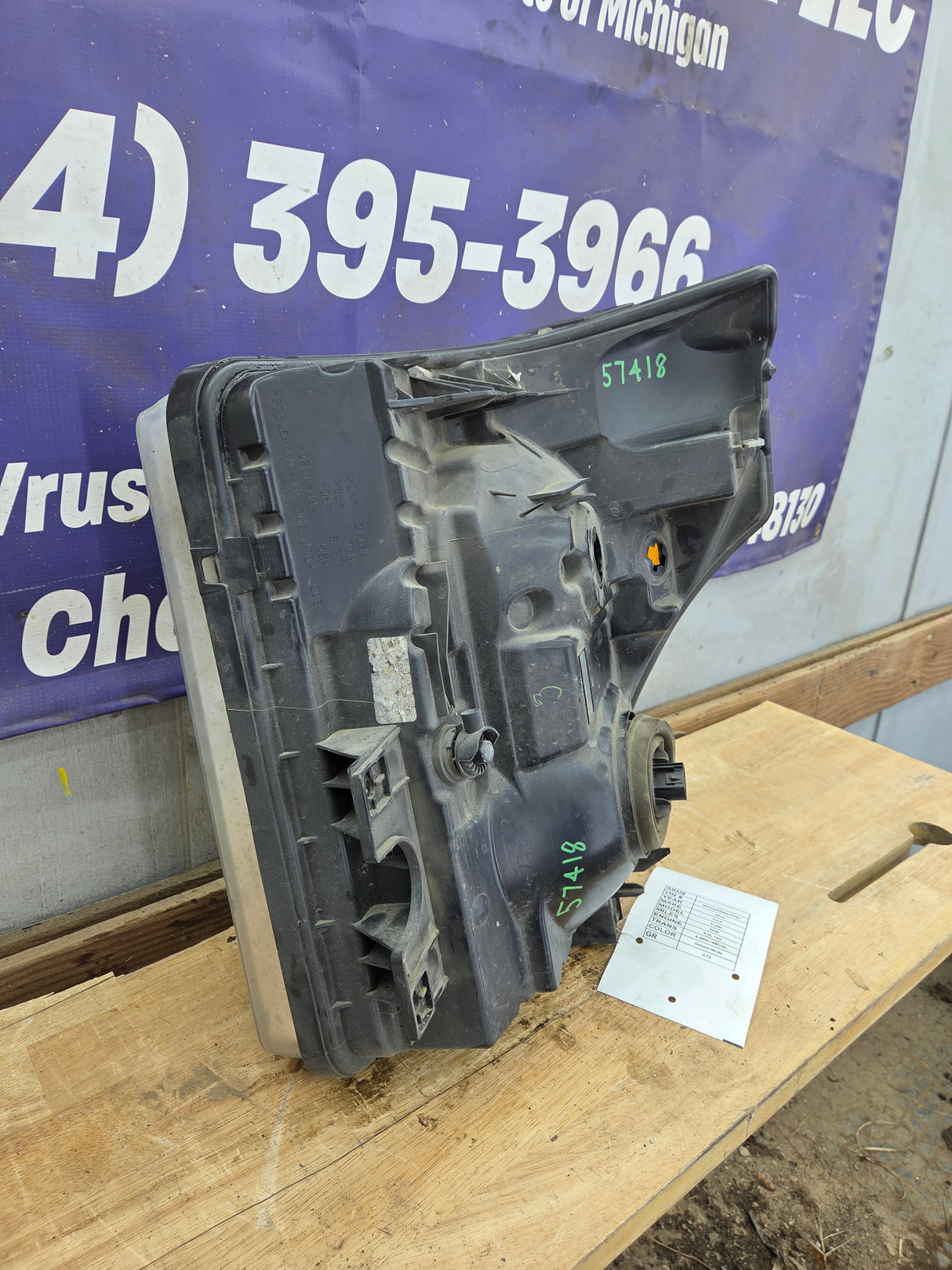 2011-2016 Ford Super Duty F250 F350 F450 F550 RH Passenger Side Headlight 6.7L Power Stroke 6.2L BC34-13005-A