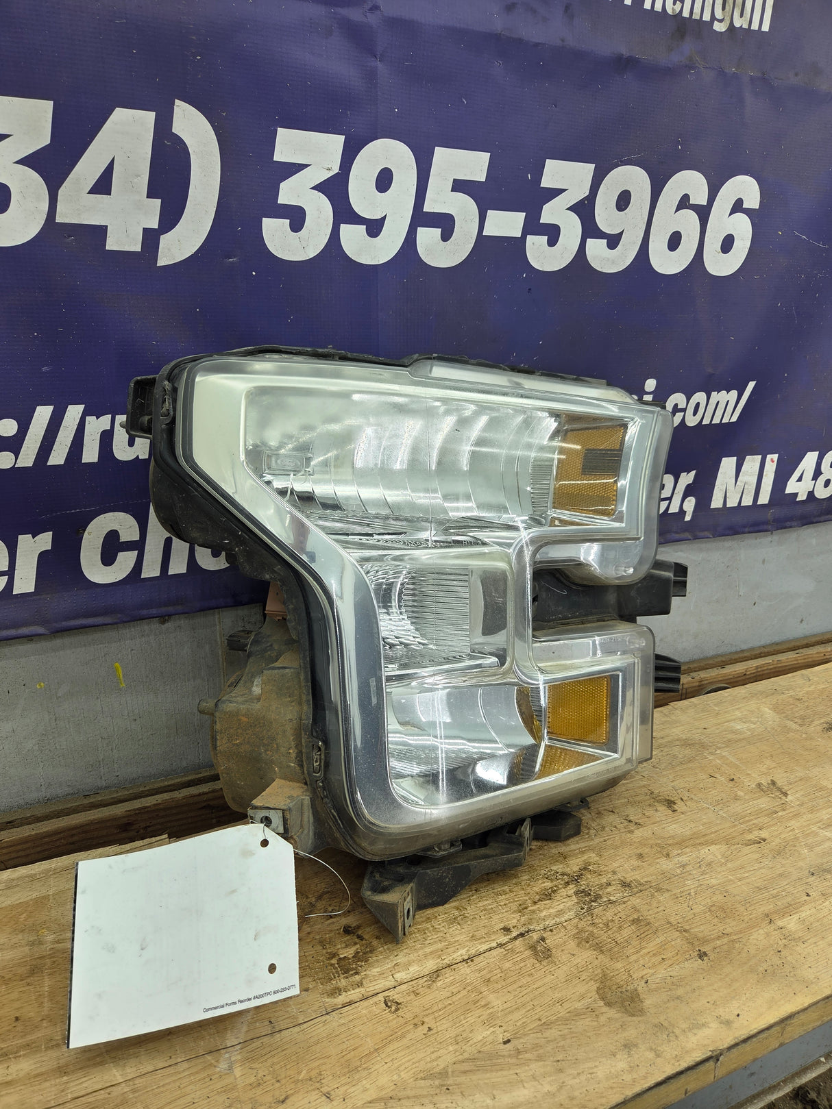 2015-2017 Ford F150 RH Passenger Side Headlight Halogen - FL3Z13008A-PFM
