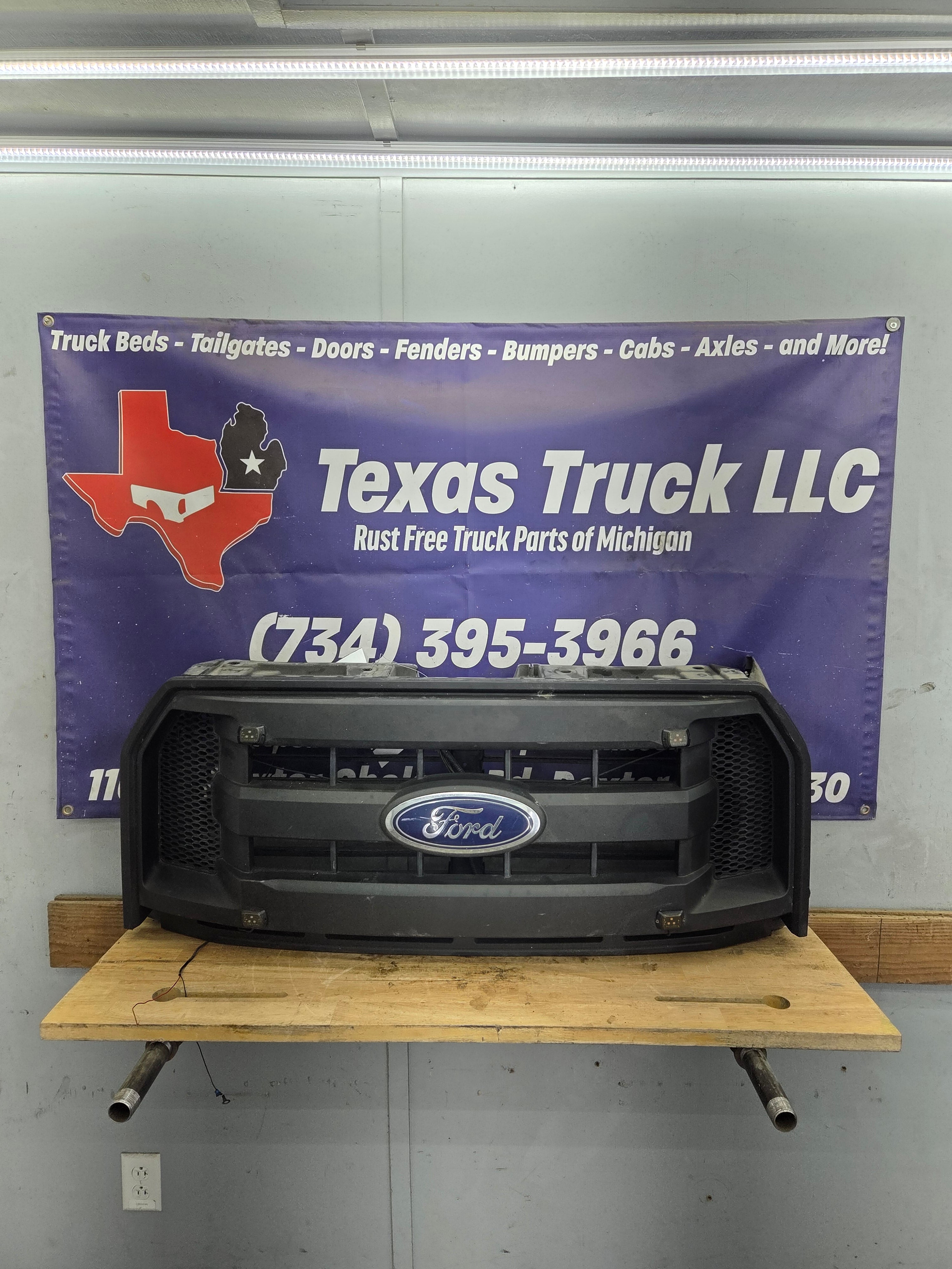 2015-2017 Ford F150 Grill W/Active Air Shutter - Matte Black