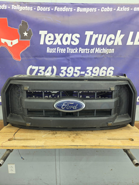 2015-2017 Ford F150 Grill W/Active Air Shutter - Matte Black FL3Z8200AA