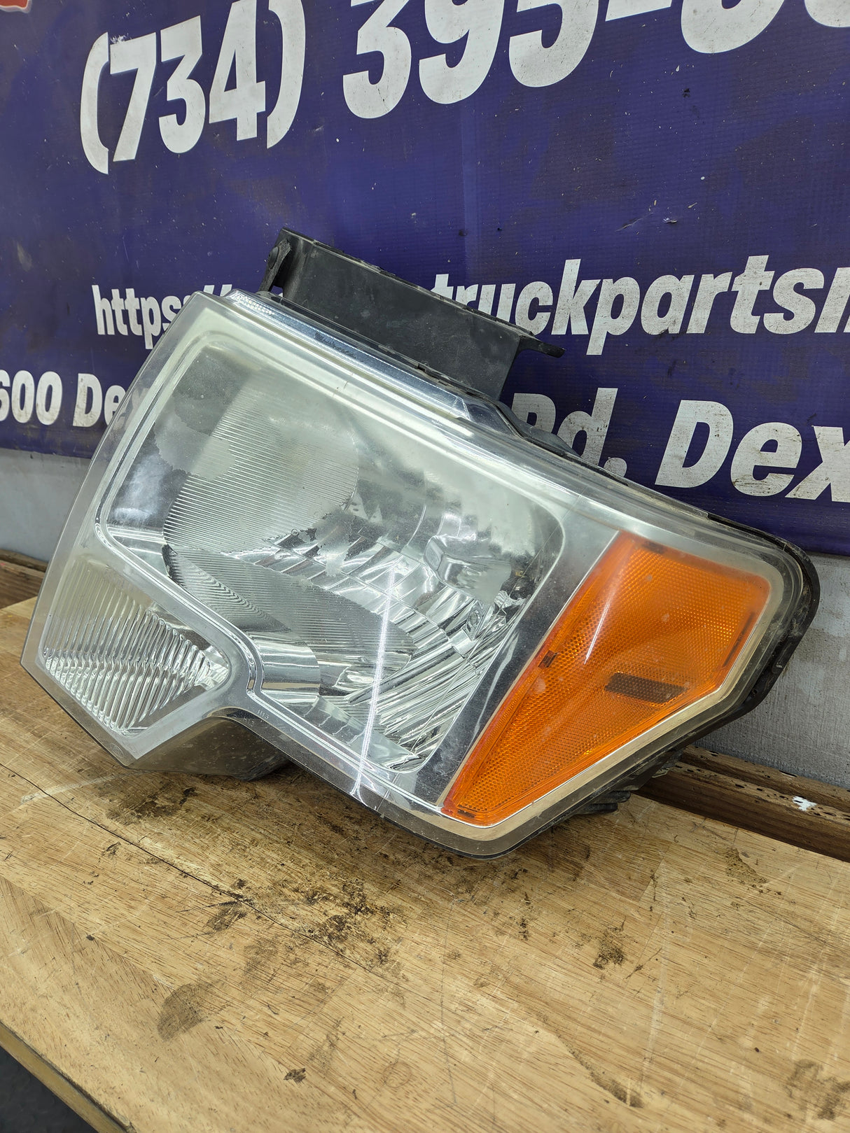 2009-2014 Ford F150 LH Driver Side Headlight Halogen - DL3Z13008B, DL3Z13008EC