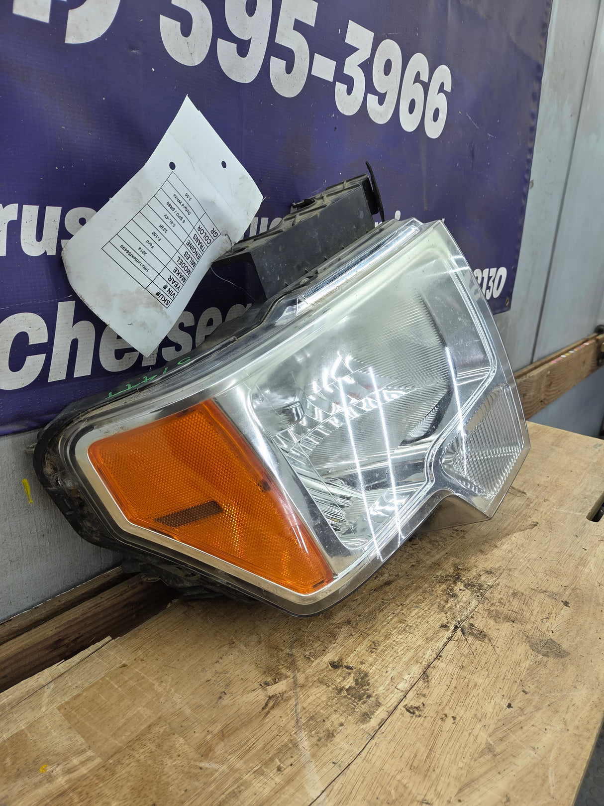 2009-2014 Ford F150 RH Passenger Side Headlight Halogen - DL3Z13008A, DL3Z13008EB