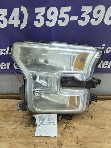 2015-2017 Ford F150 RH Passenger Side Headlight Halogen - FL3Z13008A-PFM