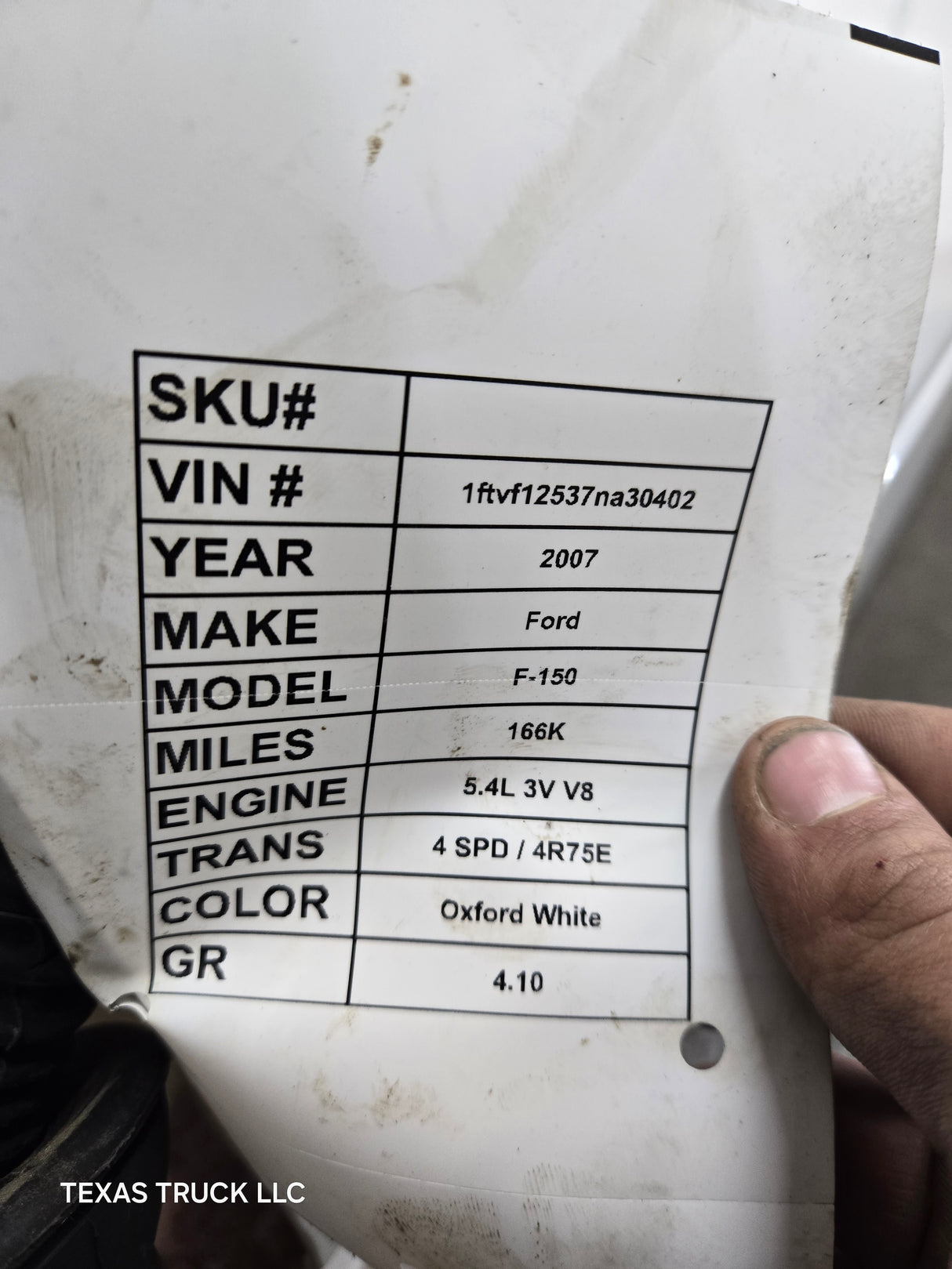 2004-2008 Ford F150 LH Driver Front CREW Cab Door