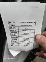 2007-2013 Chevrolet Silverado / GMC Sierra 1500 2500 3500 HD Passenger side Extended Cab RH Rear Door