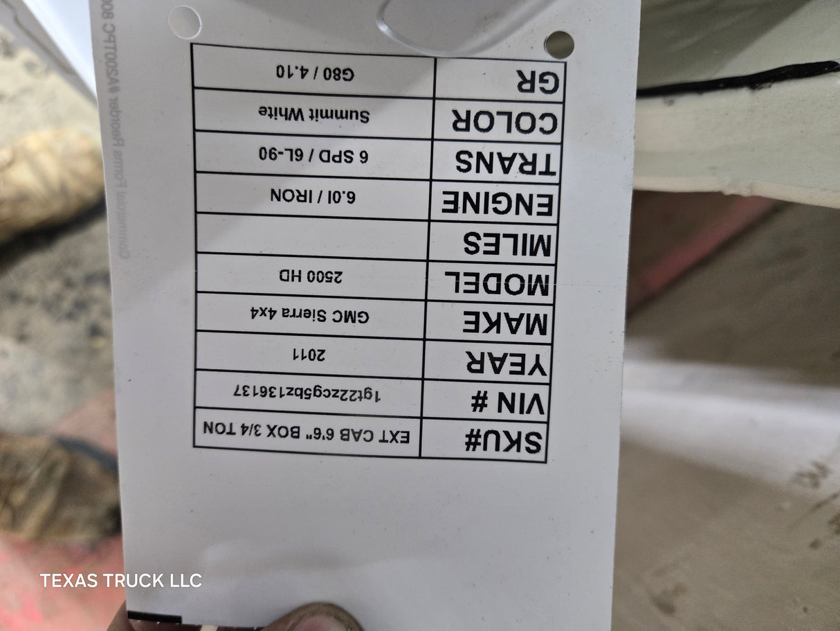 2007-2013 Chevrolet Silverado / GMC Sierra 1500 2500 3500 HD LH Front Driver Side Door