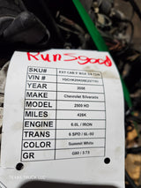 2008 Chevrolet GMC 2500 3500HD 6.0L Engine LS Vortec Gas Engine Runs Good