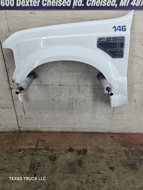 2008-2010 Ford Super Duty F250 F350 LH Driver Side Fender - Oxford White