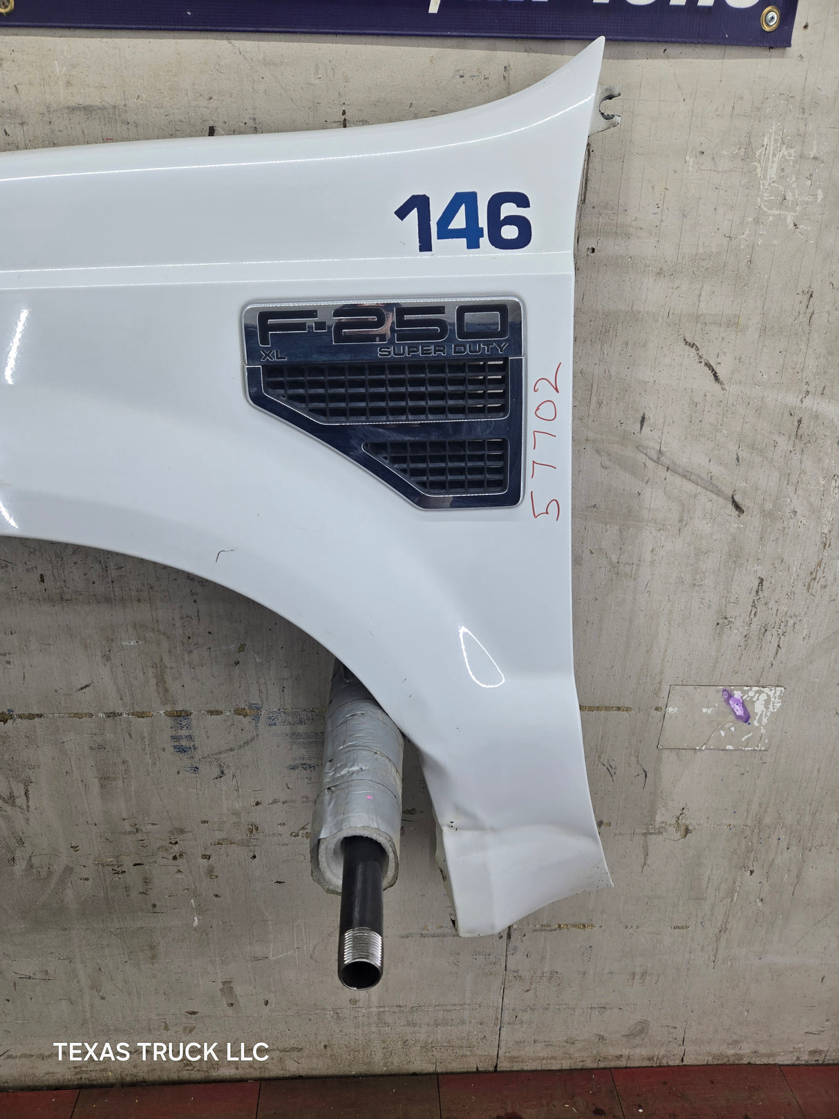 2008-2010 Ford Super Duty F250 F350 LH Driver Side Fender - Oxford White