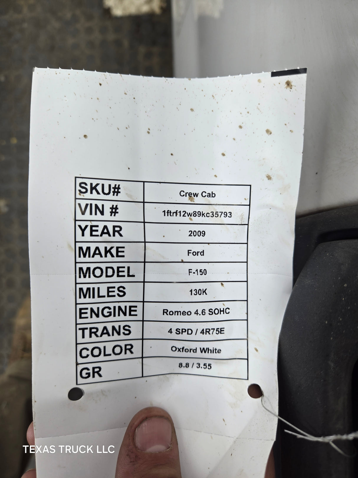 2009-2014 Ford F150 LH Driver Side Front Door