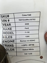 2009-2011 Ford F150 Rear Axle 3.55 Gear Ratio