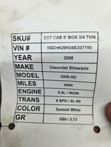 2008 Chevrolet Silverado GMC Sierra 2500HD 3500HD Floor Shift TRANSFER CASE 6L-90