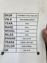 2008-2010 Ford Super Duty Crew Cab F250 F350 F450 F550