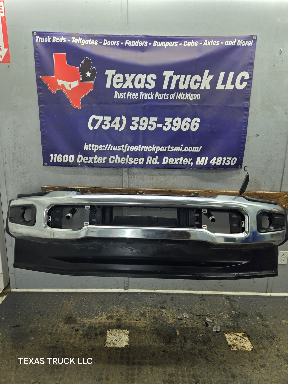 2023-2026 Ford Super Duty F450 F550 Chrome Front Bumper