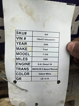 2008 Ford F250 F350 6.4L PCM 8C3A-12A650-CLK