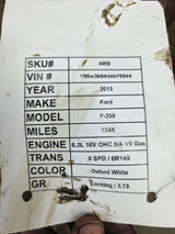 2013-2016 Ford Super Duty F250 F350 FRONT Axle 3.73 Gear Ratio 134k miles