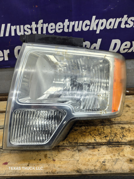 2009-2014 Ford F150 RH Passenger Side Headlight Halogen - DL3Z13008B, DL3Z13008EC