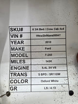2008-2010 Ford Super Duty F250 F350 SRW Rear Axle 4.10 Gear Ratio 143k miles