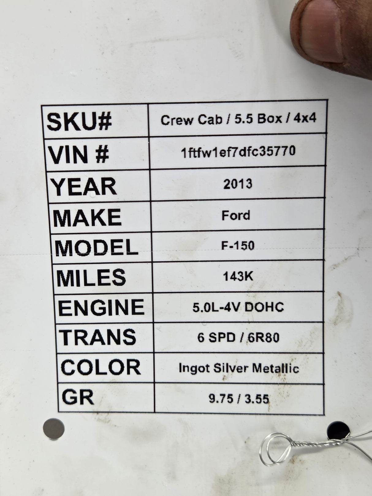 2009-2014 Ford F150 LH Rear Driver Side Crew Cab Door
