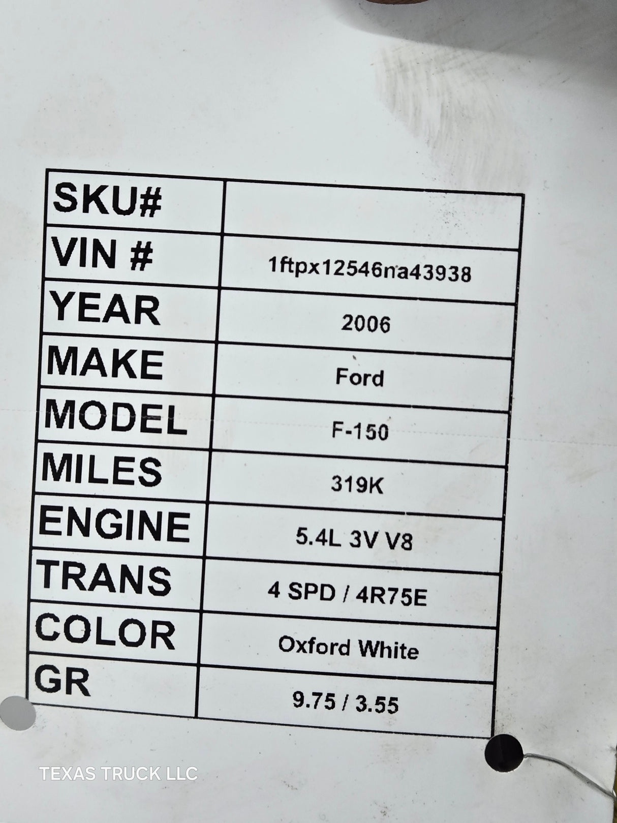 2004-2008 Ford F150 Driver Side Extended/Regular Cab Front Door LH