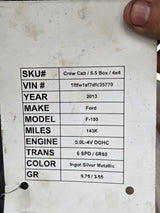 2009-2014 Ford F150 4 door Crew Cab Truck Cab
