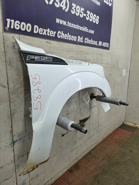 2011-2016 Ford Super Duty F250 F350 RH Passenger Side Front Fender - Oxford White