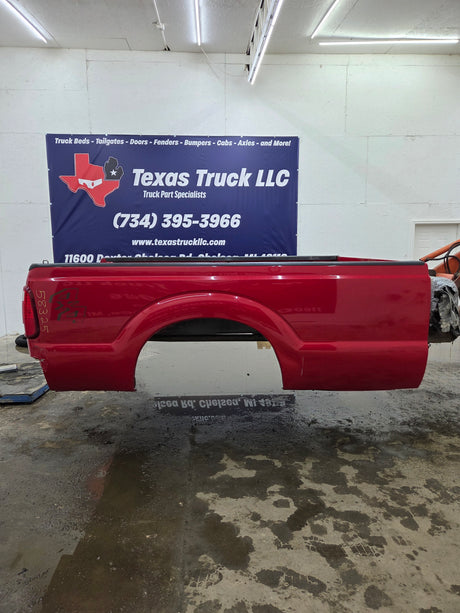 2011-2016 Ford F250 F350 Super Duty 8' Long Bed Truck Bed - Red