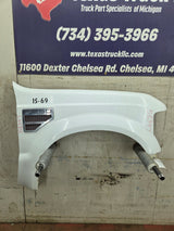 2008-2010 Ford Super Duty F250 F350 RH Passenger Side Fender - Oxford White