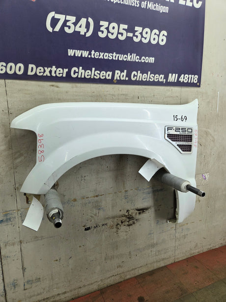 2008-2010 Ford Super Duty F250 F350 LH Driver Side Fender - Oxford White